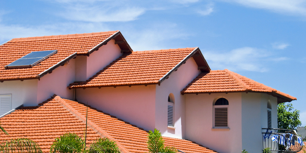 Red Tiled House Rooftop